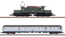 Märklin 81221 Spur Z Nahverkehrszug mit der Baureihe 194 der DB Epoche IV 2-teilig Märklin 81221 Spur Z Nahverkehrszug mit der Baureihe 194 der DB Epoche IV 2-teilig