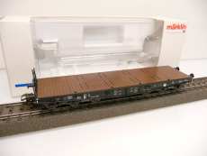 Märklin 4867 H0 Schwerlast-Flachwagen 14 472 SSym Köln DRG Epoche II TOP in OVP