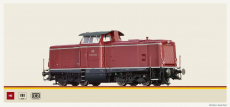 Brawa 70020 H0 Diesellok BR V100.20 der DB altrot Epoche III 2L= mit DSS