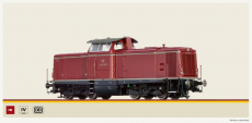 Brawa 70056 H0 Diesellok BR 212 012-9 der DB altrot Epoche IV 2L= mit DSS