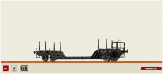 Brawa 50802 H0 Tiefladewagen Uikk631 der DB AG Epoche V schwarz