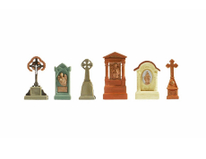 Noch 14871 H0 Miniaturfiguren Grabmäler 6 Stück