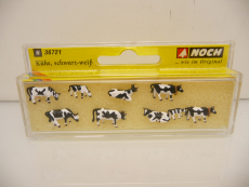 Noch 36721 N Kühe schwarz - weiss Set mit 9 bildschönen Kühen