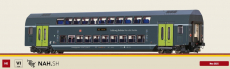 Brawa 44581 H0 TWINDEXX VARIO® Doppelstock-Mittelwagen 2. Kl. NAH.SH (Kiel Hbf)