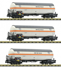 Fleischmann 849119 N 3-teiliges Set Druckgaskesselwagen DSM der DB Epoche V