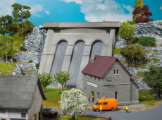 Faller 130943 H0 Elektrizitätswerk mit Staumauer Faller 130943 H0 Elektrizitätswerk mit Staumauer