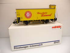 Märklin 85421 Spur 1 Güterwagen G10 mit Bremserhaus Düsseldorfer Löwensenf DR Ep. II TOP in OVP
