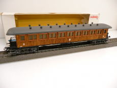 Märklin 4270 H0 Personenwagen aus Echtholz 3. Klasse der SJ braun Epoche II TOP in OVP