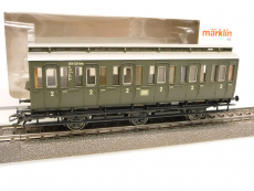 Märklin 97887 H0 Abteilwagen B3 058 128 Hmb der DB grün Epoche III TOP in OVP