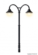 Viessmann H0 6109 - Bahnsteigleuchte Baden-Baden, doppelt, 2 LEDs warmweiß