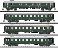 Minitrix 15015 N Eilzug-Wagenset der DB 4-teilig grün Epoche III MHI TOP in OVP