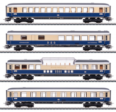 Märklin 40852 H0 TEE-Rheingoldwagen-Set Tin Plate blau/beige der DB Epoche III NEU
