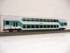 Märklin 00763-03 H0 Doppelstockwagen DBz751 der DB AG türkis/weiß Epoche V TOP in OVP