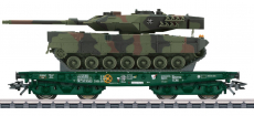 Märklin 48843 H0 Schwerlastwagen Rlmmps beladen mit Leopard 2A6 der DB AG NEU