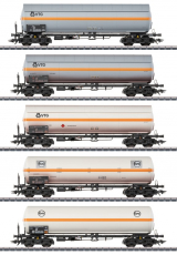 Märklin 48480 H0 Druckgas-Kesselwagen-Set VTG und Eva 5-teilig Epoche IV NEU