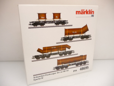 Märklin 48695 H0 Schwerlast-Flachwagen-Set der DB schwarz Epoche IV TOP in OVP