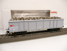 Märklin 46917 H0 Offener Güterwagen Eaos der SBB grau mit blinkendem Schlußlicht TOP in OVP