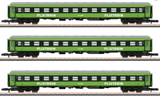 Märklin 87403 Spur Z Schnellzugwagen-Set Flixtrain 3-teilig grün Epoche VI NEU