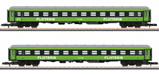 Märklin 87404 Spur Z Schnellzugwagen-Set Flixtrain 2-teilig grün Epoche VI NEU