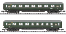 Minitrix 18287 N Schnellzugwagen-Set 2 D 96 der DB Epoche III - NEU