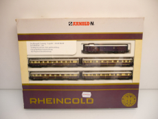 Arnold 0143 N Personenwagen-Set Rheingold 5-teilig violett/beige Epoche II TOP in OVP