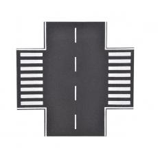 Vollmer H0 48261 Straßenplatte Asphalt X-Kreuz 15x15cm