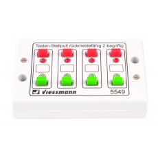 5549 Universal-Tasten-Stellpult Rückmeldefähig 2-begriffig - Viessmann