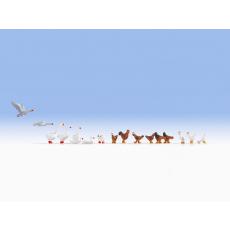 Noch H0 15772 Hühner und Gänse