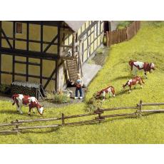 Noch 33010 N Rundholzzaun 18 Teile ca. 58cm lang (handbemalt!)