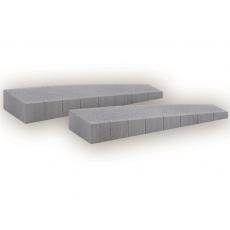 Noch 66018 Bahnsteig Epoche III – IV, gebogene Enden