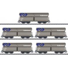 Märklin 46268 H0 freight wagon set with 5x Fals wagons Kalksteen of the NS NEW!!