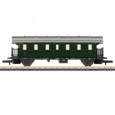 Märklin 87512 Spur Z Einheitspersonenwagen Donnerbüchse grün der DB Ep. III