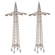 120377 2 traction power pylons - Faller H0