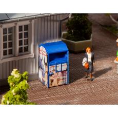 180992 Altkleidercontainer, blau - Faller H0
