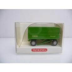 Wiking H0 388 40 17 Agricultural trailer in green As new in original packaging
