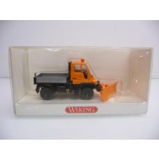 Wiking H0 646 03 35 Unimog U 400 with snow plow in orange As new in original packaging