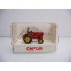 Wiking H0 878 01 21 Porsche tractor in red As good as new in original packaging