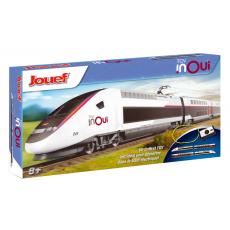 HJ1060 Startset TGV 2N2 Duplex der SNCF mit Gleisoval und Fahrregler - Jouef H0