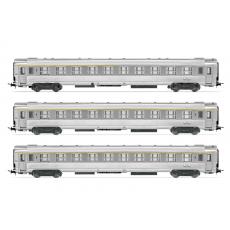 HJ4139 3-teiliges Personenwagen SNCF Set LA MOUETTE A9/A6/A9t Epoche IV - Jouef H0