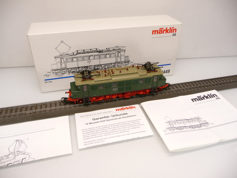 Märklin 3449 H0 Elektrolok BR E 204 001-2 der DR Ost grün analog TOP in OVP