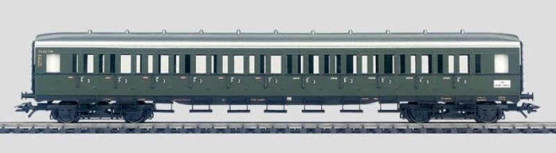Märklin 43110 H0 Abteilwagen C4i grün der DB 3. Klasse Epoche III - TOP in OVP