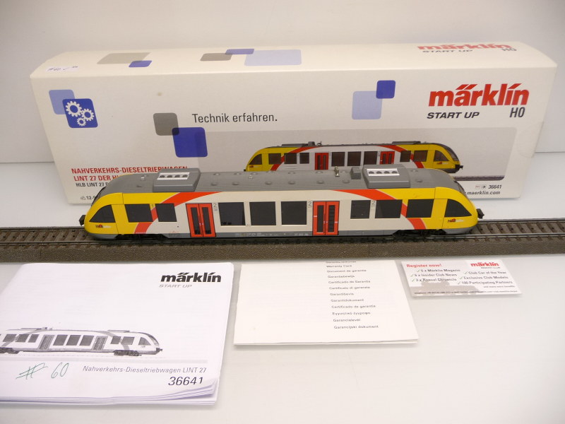 Märklin 36641 H0 Nahverkehrsdieseltriebwagen LINT 27 HLB Epoche VI mfx Digital mit Sound TOP in OVP