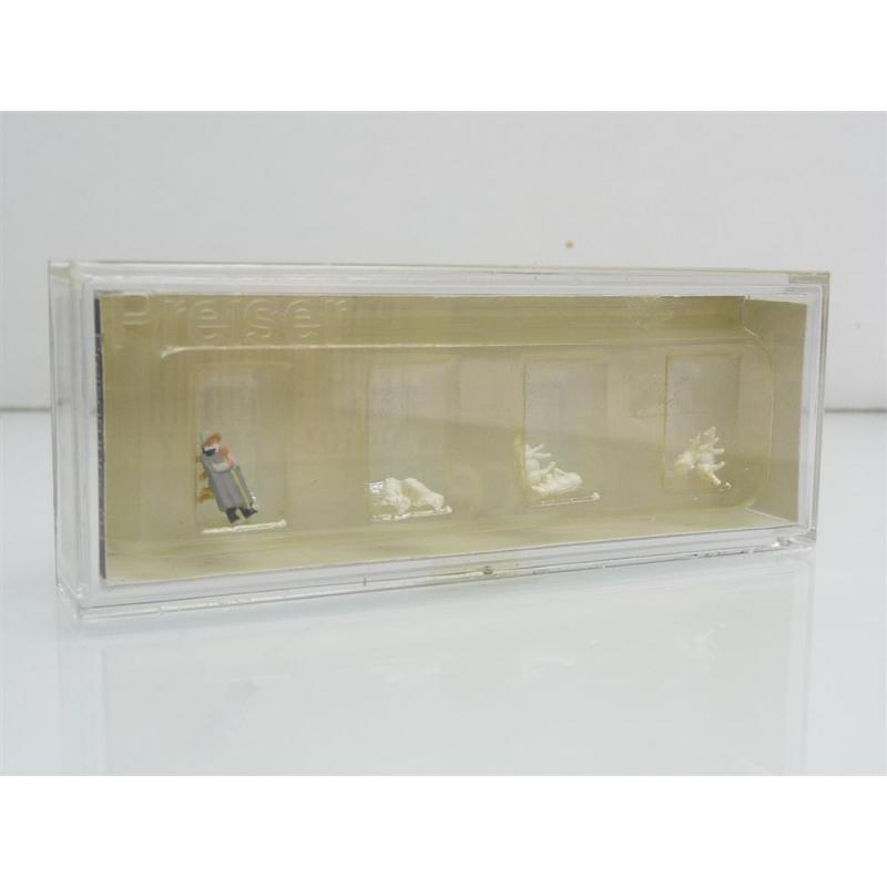 Preiser 88577 Z Schäferei mit Schafen Schäfer und Hund