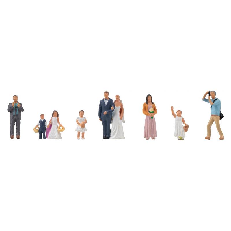 Faller 151676 H0 Hochzeitsempfang Ep.V - 7 Miniaturfiguren
