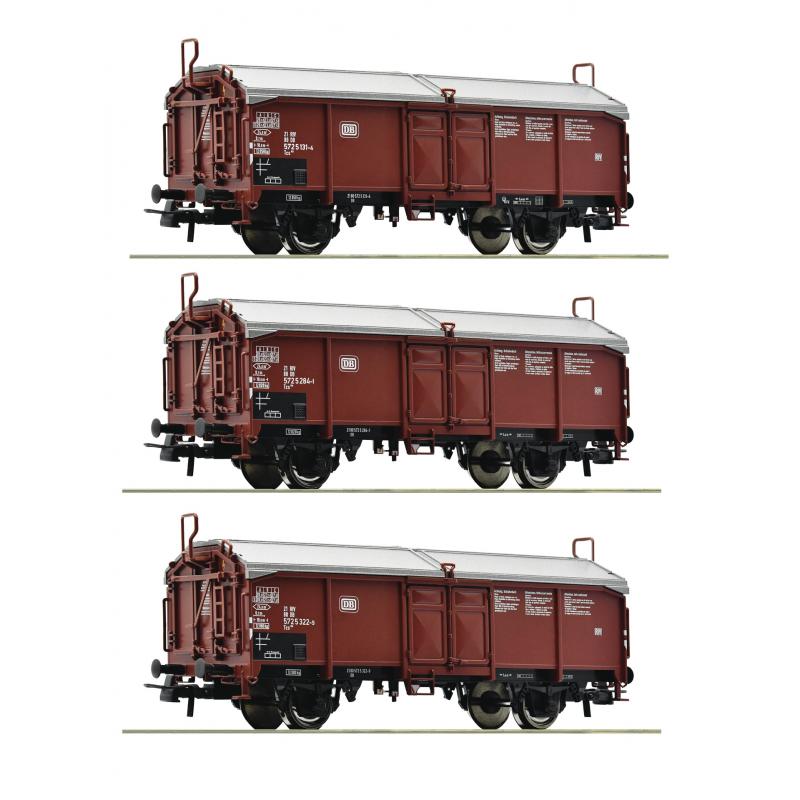 Roco 77050 H0 Schiebedachwagen 3-tlg. Set DB Ep. IV 2L=