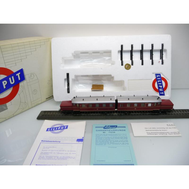 Liliput 177 03 H0 Akkutriebwagen ETA 180 016 a/b DB BD Nürnberg weinrot
