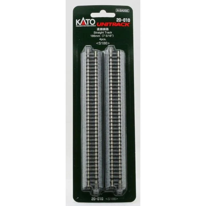 Kato 20-010 N Gleis gerade 186 mm, 4 Stück