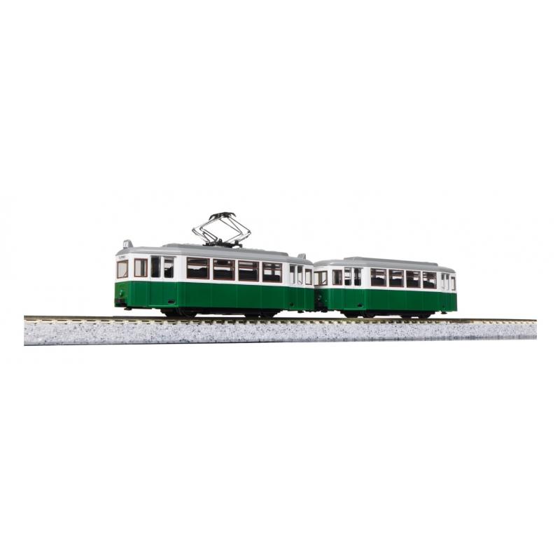 Kato K14806-2 Spur N Straßenbahn Düwag 2-teilig grün/weiß
