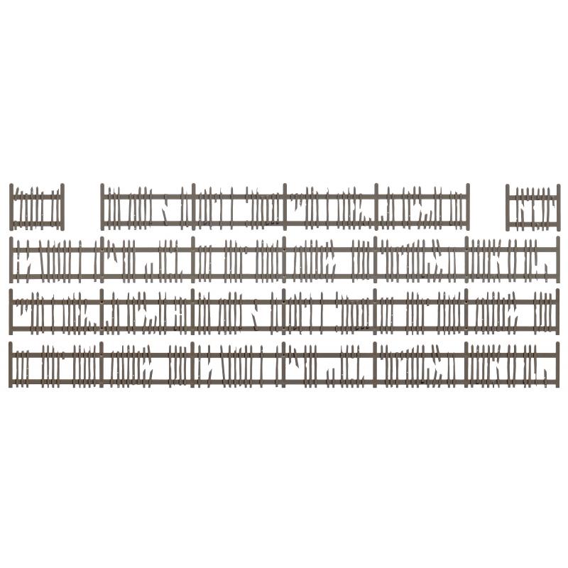 Busch 1011 H0 Alter Lattenzaun ca. 130cm lang