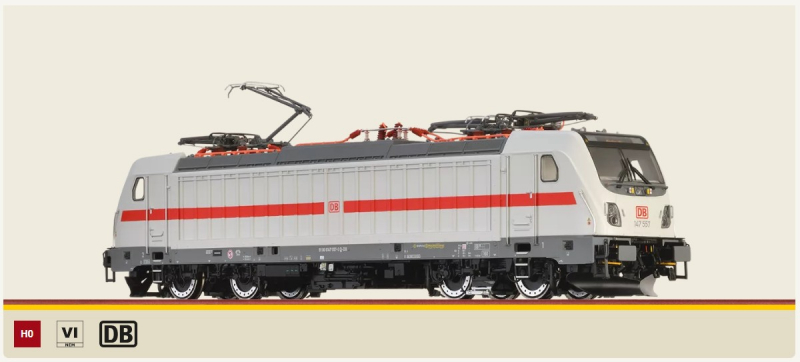 Brawa 43814 H0 TRAXX Elektrolok BR 147.5 der DB AG weiß/rot Epoche VI 2L= DC Analog BASIC+